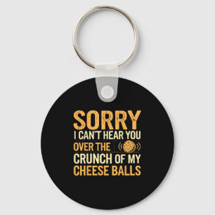 Funny Cheese Ball Lover Hört Käsesorten nicht Schlüsselanhänger