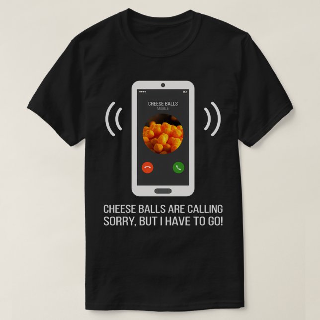 Funny Cheese Balls Lover Geschenk T-Shirt (Design vorne)