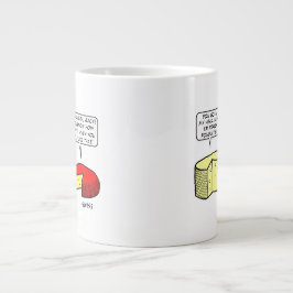 Funny Cheese Liebhaber des Cartoon Jumbo-Tasse