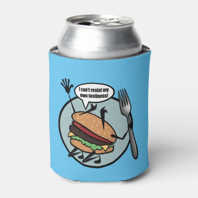 FUNNY CHEESEBURGER CAN COOLER DOSENKÜHLER (Kanne Vorderseite)