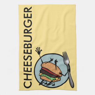 FUNNY CHEESEBURGER KITCHEN TOWEL KÜCHENTUCH