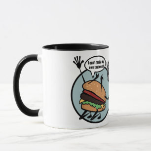 FUNNY CHEESEBURGER RINGER TASSE