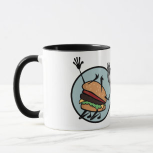 FUNNY CHEESEBURGER RINGER TASSE