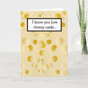 Funny cheesy karte