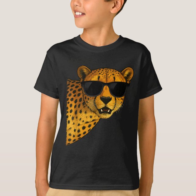 Funny Cheetah Art For Men Women Kids Animal Safari T-Shirt (Vorderseite)