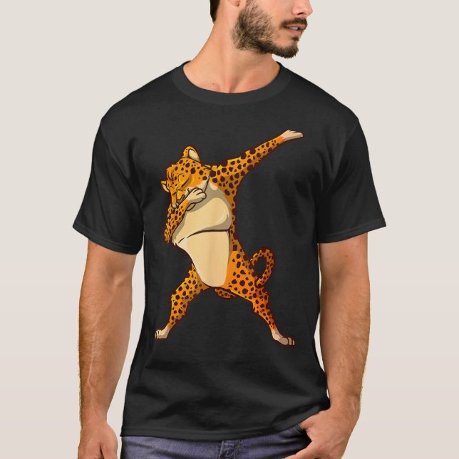 Funny Cheetah Tanz für Kinder Jungen Mädchen Dabbi T-Shirt (Vorderseite)