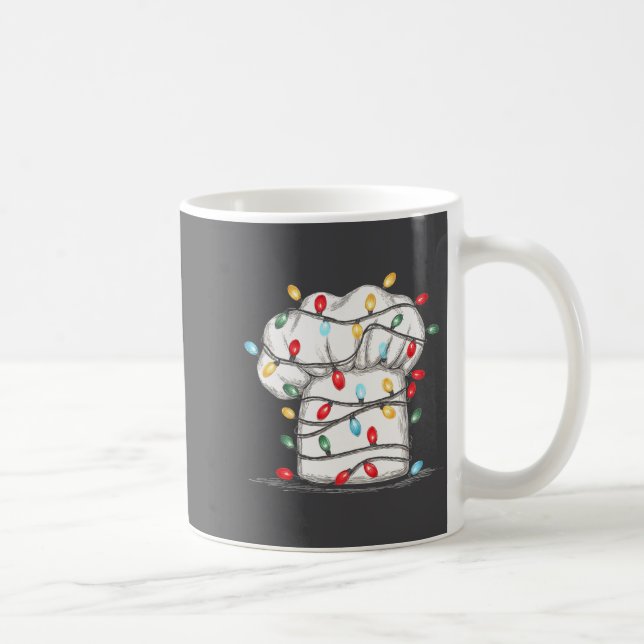 Funny Chef Christmas Graphics Lights Lover Cook Co Kaffeetasse (Rechts)