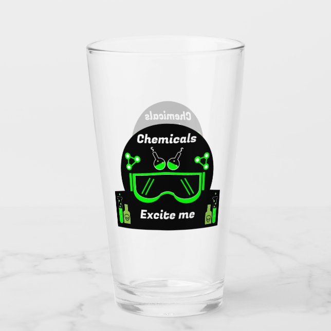 Funny Chemical Engineer Geschenke Glas (Vorderseite)