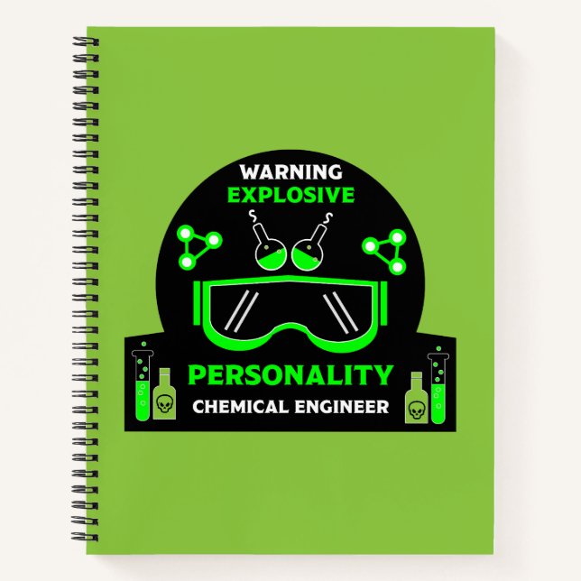 Funny Chemical Engineer Geschenke Notizbuch (Vorderseite)