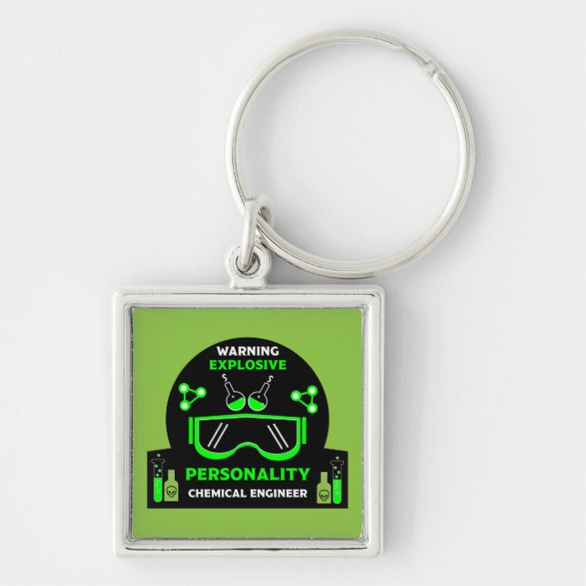 Funny Chemical Engineer Geschenke Schlüsselanhänger (Vorne)