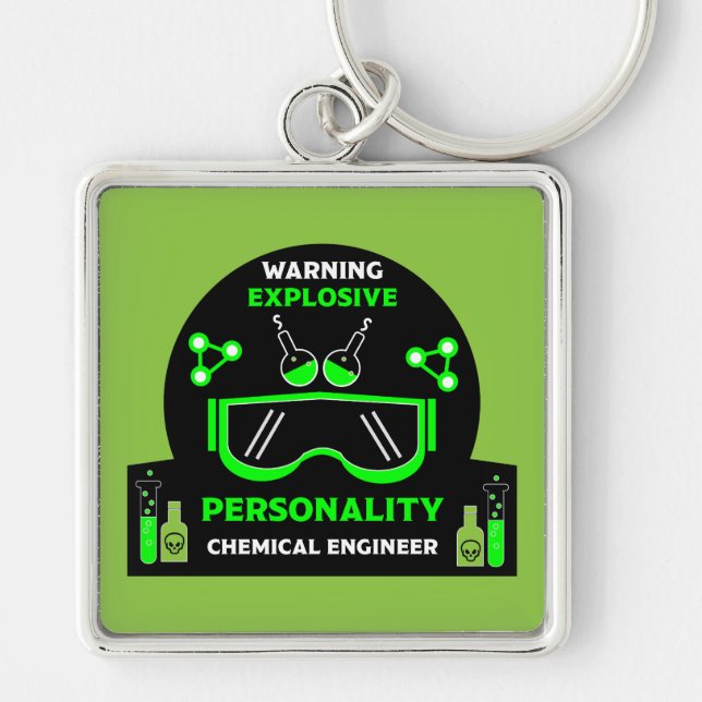 Funny Chemical Engineer Geschenke Schlüsselanhänger (Vorne)