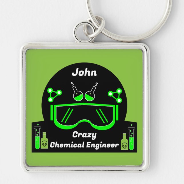 Funny Chemical Engineer Geschenke Schlüsselanhänger (Vorne)