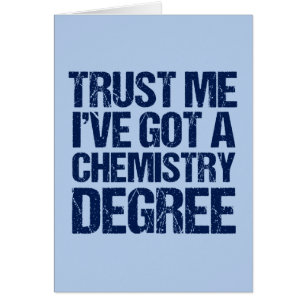 Funny Chemie Abschluss Graduate Spaß Card