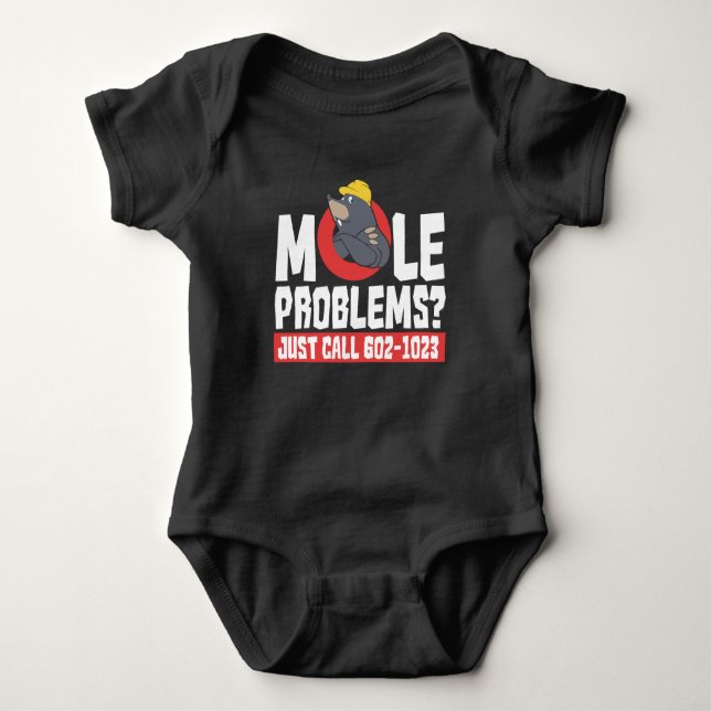 Funny Chemie Formel Mole Problem Science Baby Strampler (Vorderseite)