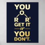 Funny Chemie Gag Science Graduate Teacher Gold Foliendrucke<br><div class="desc">Funny Chemistry Gag Science Graduate Teacher Gold Foil Prints</div>