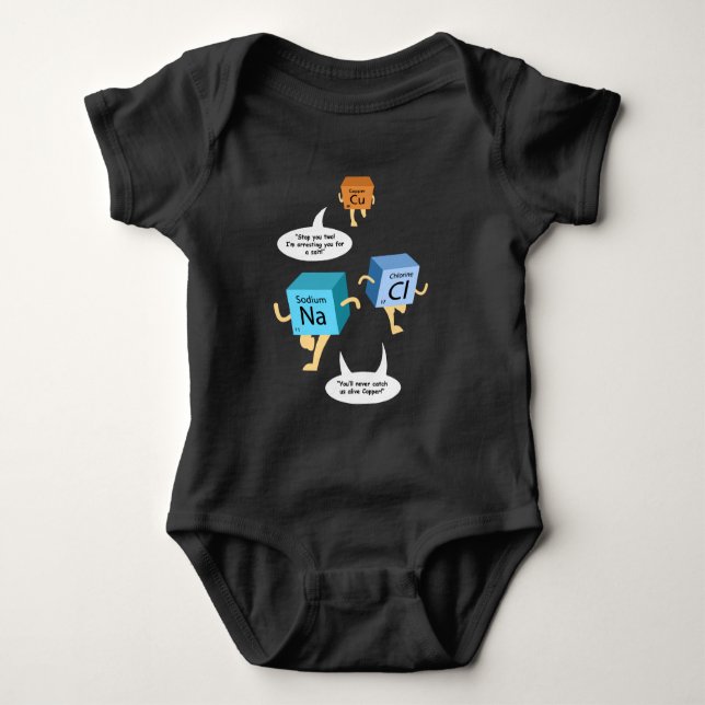 Funny Chemistry Birthday Gag for Future Scientist Baby Strampler (Vorderseite)