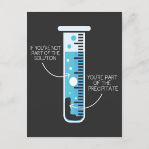 Funny Chemistry Joke Scientist Chemist Test Tube Postkarte