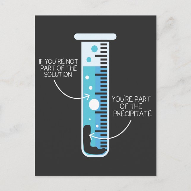 Funny Chemistry Joke Scientist Chemist Test Tube Postkarte (Vorderseite)