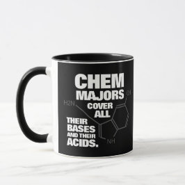 Funny Chemistry Majors decken ihre Basen ... Tasse