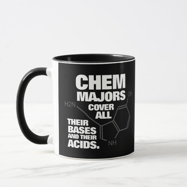 Funny Chemistry Majors decken ihre Basen ... Tasse (Links)