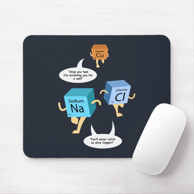 Funny Chemistry Periodic Table Pub Individuelle Na Mousepad (Mit Mouse)