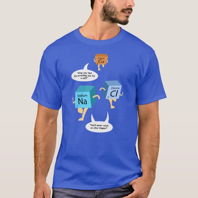 Funny Chemistry Periodic Table Pub T - Shirt (Vorderseite)