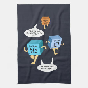 Funny Chemistry Periodic Table Science Geschirrtuch