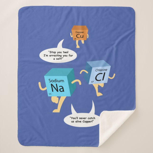 Funny Chemistry Periodic Table Science Sherpadecke (Vorderseite)