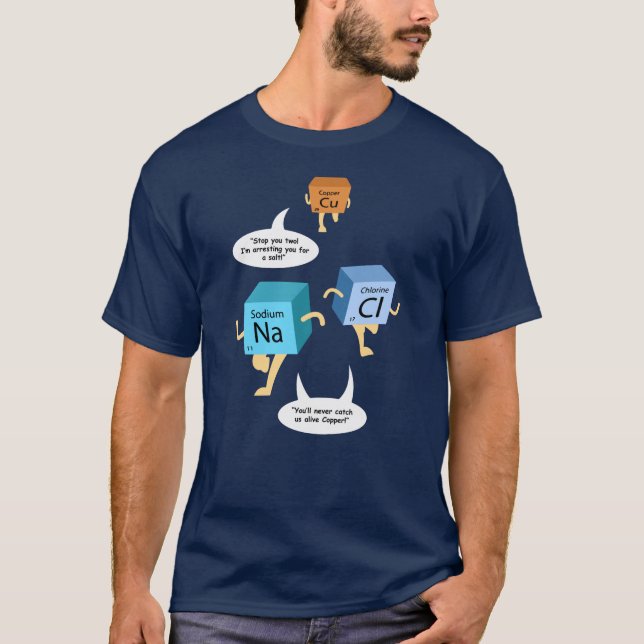 Funny Chemistry Periodic Table Teachers T-Shirt (Vorderseite)