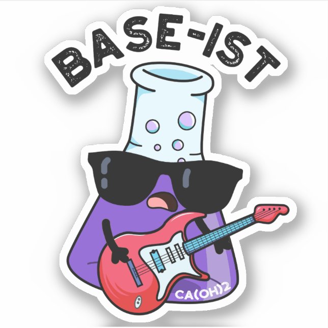 Funny Chemistry Pun Aufkleber (Vorderseite)