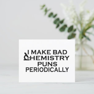 Funny Chemistry Quotes für Chemiker Feiertagspostkarte