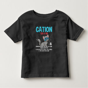 Funny Chemistry Scientist Cation Element Cat Lover Kleinkind T-shirt
