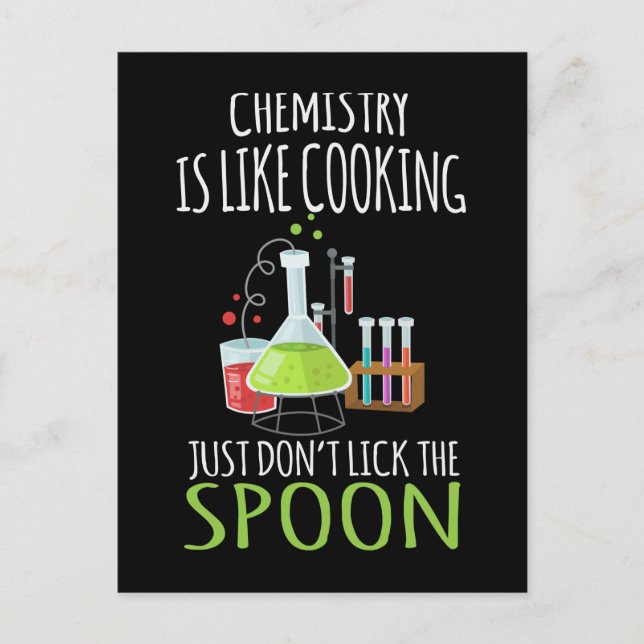 Funny Chemistry Scientist LaborJoke Postkarte (Vorderseite)
