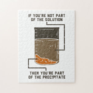 Funny Chemistry Solution Science Teacher Puzzle