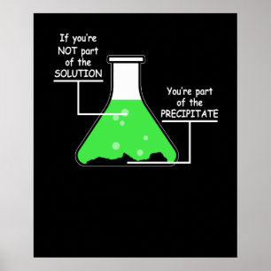 Funny Chemistry T-Shirt, wenn Sie nicht Teil der S Poster