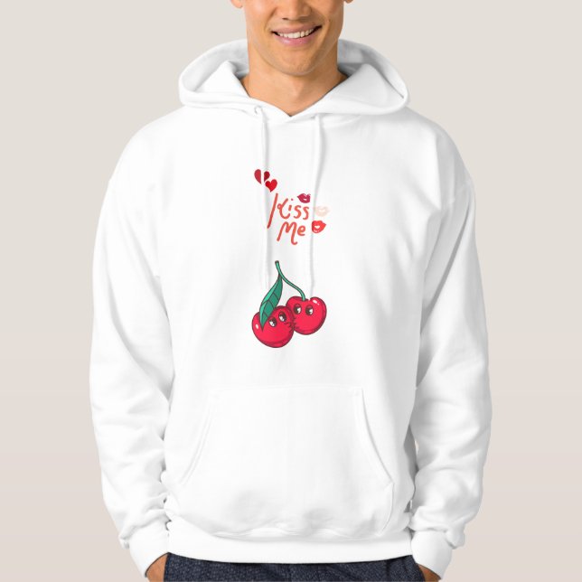 Funny Cherries in Liebe" Gelassen T - Shirt (Vorderseite)