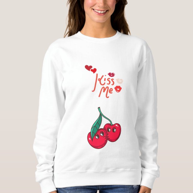 Funny Cherries in Liebe" Gelassen T - Shirt (Vorderseite)