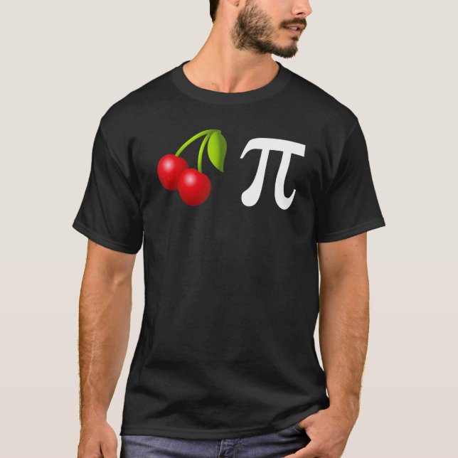 Funny Cherry Pie Happy Pi Day Math Lehrer T-Shirt (Vorderseite)