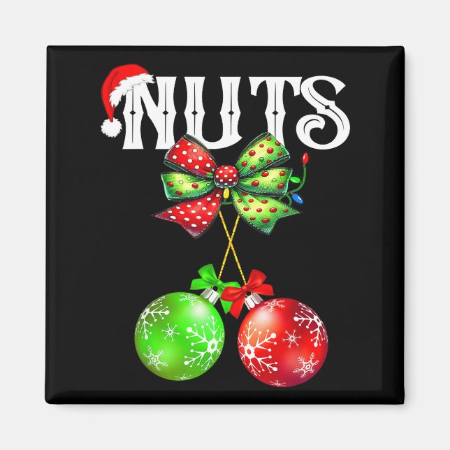 Funny Chest Nuts Chestnuts Matching Family Christm Magnet (Vorne)