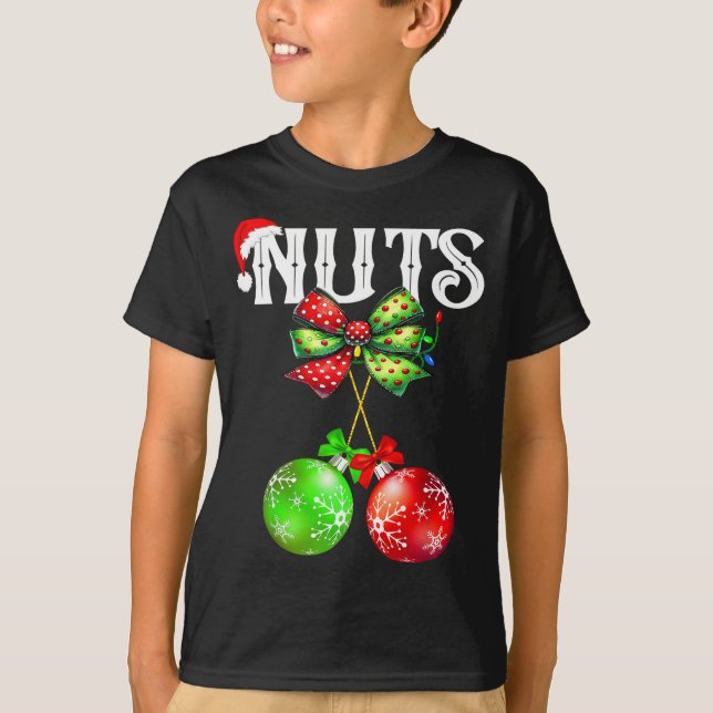 Funny Chest Nuts Chestnuts Matching Family Christm T-Shirt (Vorderseite)