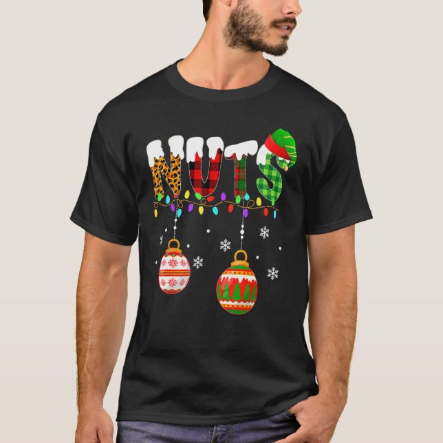 Funny Chest Nuts Couples Christmas Chestnuts Adult T-Shirt (Vorderseite)
