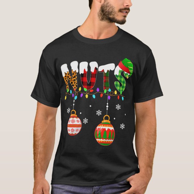Funny Chest Nuts Paare Weihnachtskastanien Erwachs T-Shirt (Vorderseite)