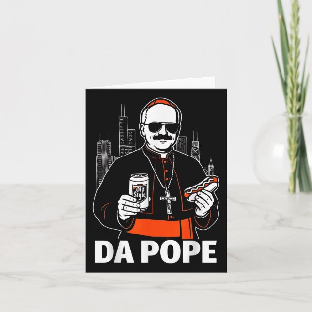 Funny Chicago Pope Leo Xiv Graphic Karte (Vorderseite)
