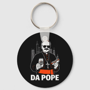 Funny Chicago Pope Leo Xiv Graphic Schlüsselanhänger