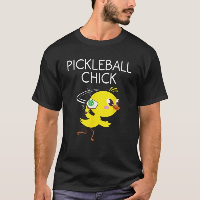 Funny Chick Pickleball Geschenk für Frauen Cooles  T-Shirt (Vorderseite)