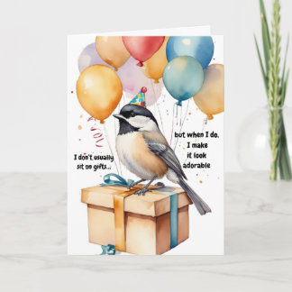 Funny Chickadee Birthday Party - Parco Civico-Cian Einladung