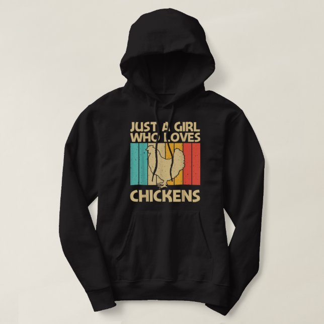 Funny Chicken Art für Girls Mama Hühnerfleisch Bau Hoodie (Design vorne)