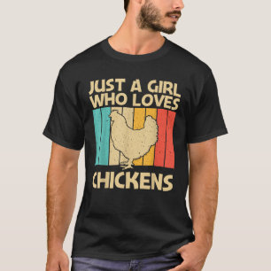 Funny Chicken Art für Girls Mama Hühnerfleisch Bau T-Shirt