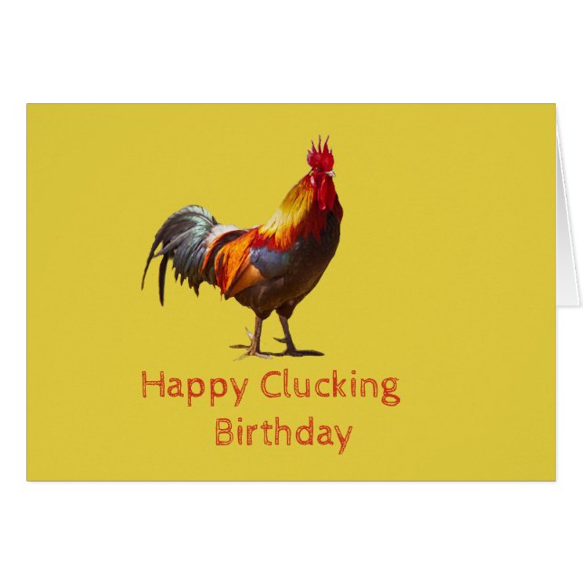 Funny Chicken Birthday (Vorderseite (Horizontal))