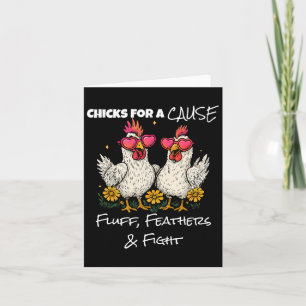 Funny Chicken Brustkrebs Hühner für ein Wochenende Karte
